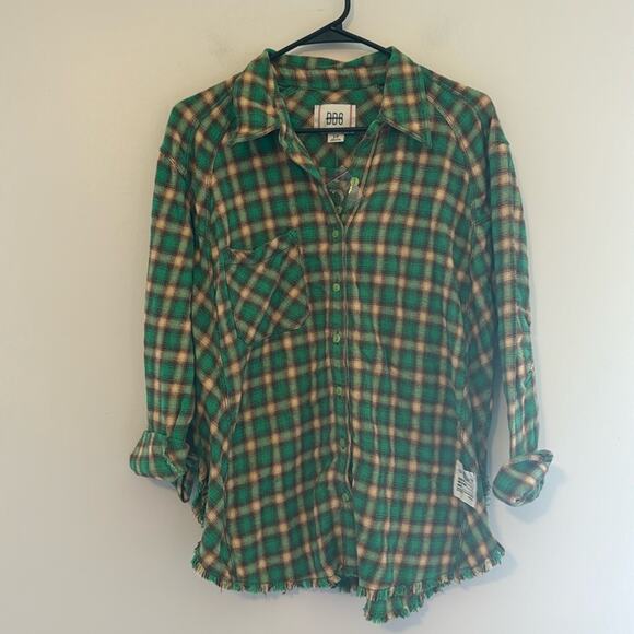 Urban Outfitters New BDG Brixton Button-Down Flannel Shirt small - Picture 3 of 5